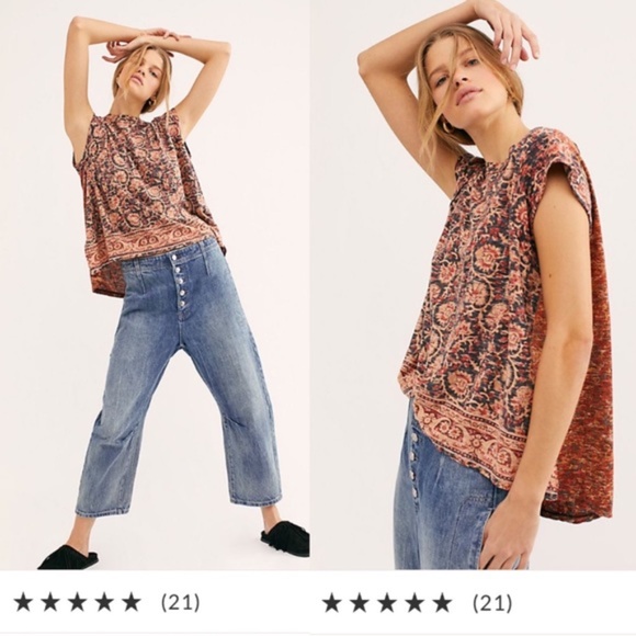 1️⃣2️⃣ New Free People High Tide Dual High/Low Tee - Picture 5 of 5